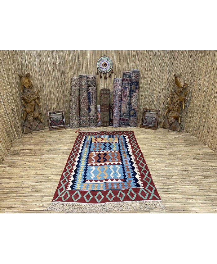 Handmade Turkish Kayseri Acrylic Original Kilim – FREE SHIPPING..!